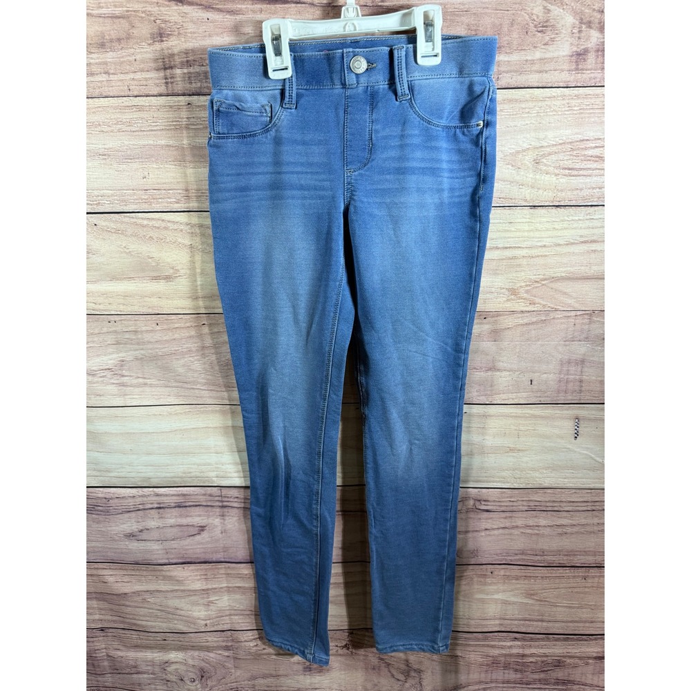 Tommy Bahama Girls Blue Denim Jeggings Light Wash Pull On Skinny Pants Size 12